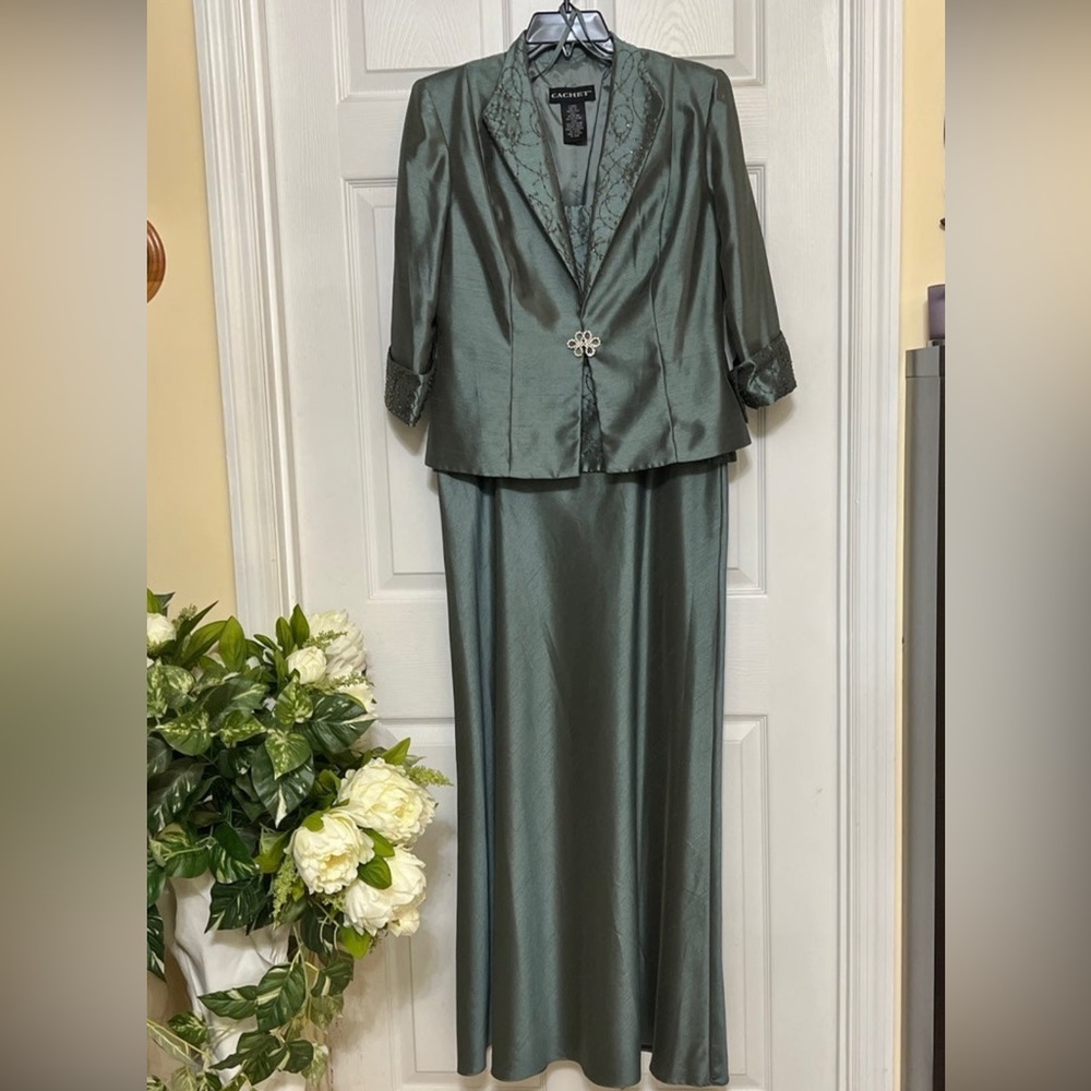 CACHET 2 pieces mother of the bride/groom dress SIZE 10P - Picture 1 of 17